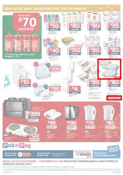 Pick N Pay KZN : Save On All Your Festive Favourites (19 Nov - 1 Dec 2013), page 8