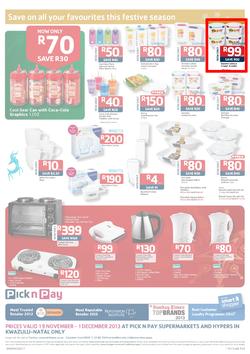 Pick N Pay KZN : Save On All Your Festive Favourites (19 Nov - 1 Dec 2013), page 8