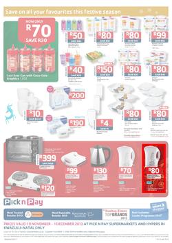 Pick N Pay KZN : Save On All Your Festive Favourites (19 Nov - 1 Dec 2013), page 8