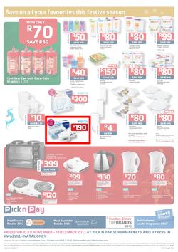 Pick N Pay KZN : Save On All Your Festive Favourites (19 Nov - 1 Dec 2013), page 8