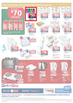 Pick N Pay KZN : Save On All Your Festive Favourites (19 Nov - 1 Dec 2013), page 8