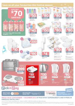 Pick N Pay KZN : Save On All Your Festive Favourites (19 Nov - 1 Dec 2013), page 8