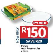 Pyrex Oval Roaster Set-2 Piece