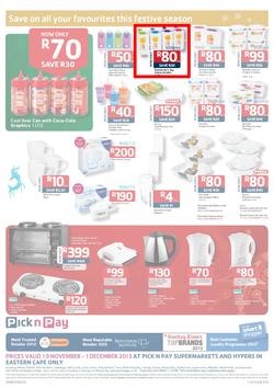 Pick N Pay Eastern Cape : Save On All Your Festive Favourites (19 Nov - 1 Dec 2013), page 8