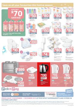 Pick N Pay Eastern Cape : Save On All Your Festive Favourites (19 Nov - 1 Dec 2013), page 8