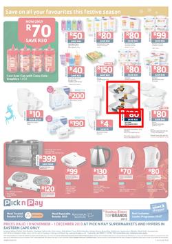 Pick N Pay Eastern Cape : Save On All Your Festive Favourites (19 Nov - 1 Dec 2013), page 8
