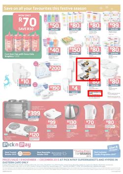 Pick N Pay Eastern Cape : Save On All Your Festive Favourites (19 Nov - 1 Dec 2013), page 8