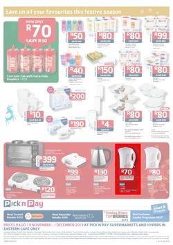 Pick N Pay Eastern Cape : Save On All Your Festive Favourites (19 Nov - 1 Dec 2013), page 8