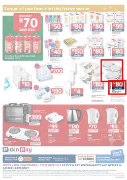 Pick N Pay Eastern Cape : Save On All Your Festive Favourites (19 Nov - 1 Dec 2013), page 8