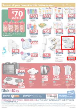 Pick N Pay Eastern Cape : Save On All Your Festive Favourites (19 Nov - 1 Dec 2013), page 8
