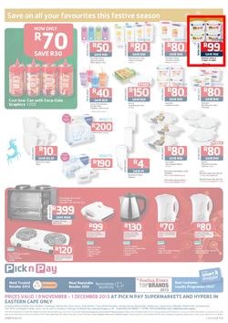 Pick N Pay Eastern Cape : Save On All Your Festive Favourites (19 Nov - 1 Dec 2013), page 8
