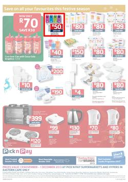 Pick N Pay Eastern Cape : Save On All Your Festive Favourites (19 Nov - 1 Dec 2013), page 8