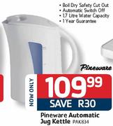 Pineware Automatic Jug Kettle (PAK834)-1.7Ltr
