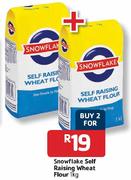Snowflake Self Raising Wheat Flour-2x1kg