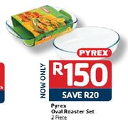 Pyrex Oval Roaster Set-2Pce