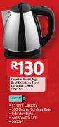 Counter Point Big Deal Stainless Steel Cordless Kettle-Each