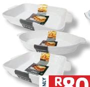 Porcelain Square Baker-30.5cm Each