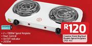 Counter Point Big Deal Double Spiral Hotplate-Each