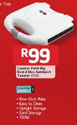 Counter Point Big Deal 2 Slice Sandwich Toaster-Each