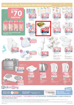 Pick N Pay Western Cape : Save On All Your Festive Favourites (19 Nov - 1 Dec 2013), page 8