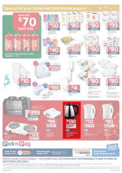 Pick N Pay Western Cape : Save On All Your Festive Favourites (19 Nov - 1 Dec 2013), page 8