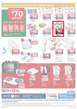 Pick N Pay Western Cape : Save On All Your Festive Favourites (19 Nov - 1 Dec 2013), page 8