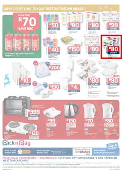Pick N Pay Western Cape : Save On All Your Festive Favourites (19 Nov - 1 Dec 2013), page 8