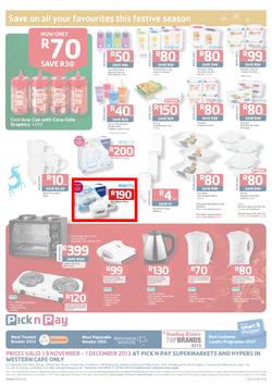 Pick N Pay Western Cape : Save On All Your Festive Favourites (19 Nov - 1 Dec 2013), page 8