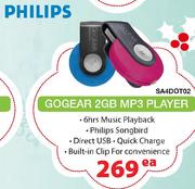 Philips GoGear 2GB MP3 Player SA4DOT02-Each