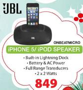 JBL iPhone 5/iPod Speaker ONBEATMICRO
