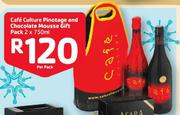 Cafe Culture Pinotage And Chocolate Mousse Gift Pack-2X750ml Per Pack
