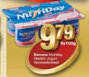 Danone Nutriday Gladde Jogurt-6x100gm