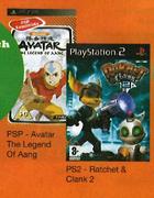 PSP-Avatar The Legend Of Aang Or PS2-Ratchet & Clank 2-3 Nos