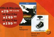 The Transporter Or Simply 80's Various CD's & Blu-Rays-Each