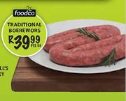 Foodco Traditional Boerwors-Per kg