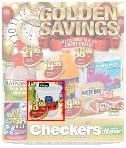 Checkers Western Cape : Golden savings (15 Jul - 21 Jul 2013), page 1