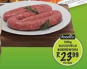 Foodco Goudveld Boerewors-500g per pack