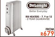 Delonghi Rib Heaters-7, 9 Or 12