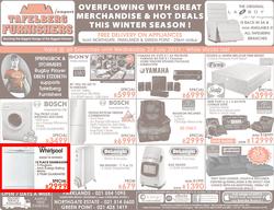 Tafelberg Furnishers : Overflowing with Great Merchandise & Hot Deals This Winter Season (Valid until 24 Jul 2013), page 1