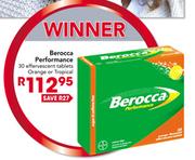 Berocca Performance 30 Effervescent Tablets Orange Or Tropical