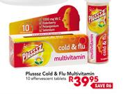 Plusssz Cold & Flu Multivitamin 10 Effervescent Tablets