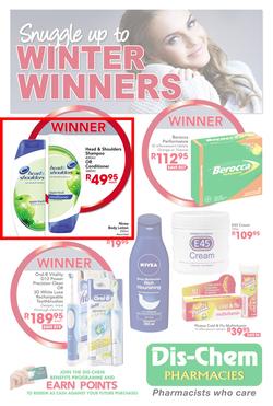 Dis-Chem : Snuggle Up to Winter Winners (Until 11 Aug 2013), page 1