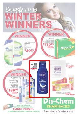 Dis-Chem : Snuggle Up to Winter Winners (Until 11 Aug 2013), page 1
