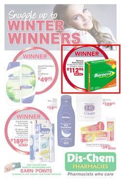 Dis-Chem : Snuggle Up to Winter Winners (Until 11 Aug 2013), page 1