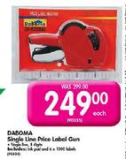 Daboma Single Line Price Labeel Gun Each