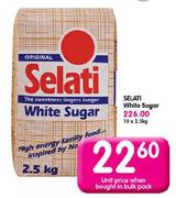 Selati White Sugar-10 x 2.5kg