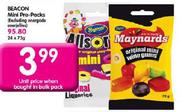 Beacon Mini Pro-Packs(Excluding Energade Enerjellies)-75gm