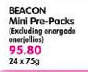 Beacon Mini Pro-Packs(Excluding Energade Enerjellies)-24x75gm
