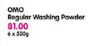 OMO Regular Washing Powder-6x500gm