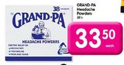 Grand-Pa Headache Powders- 38's Each